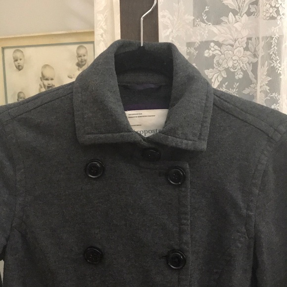 Aeropostale gray women’s cotton coat. S/P - Picture 2 of 7